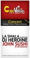 Crocvoisin : un pique-nique en concert. Le vendredi 1er juin 2012 à Bordeaux. Gironde. 